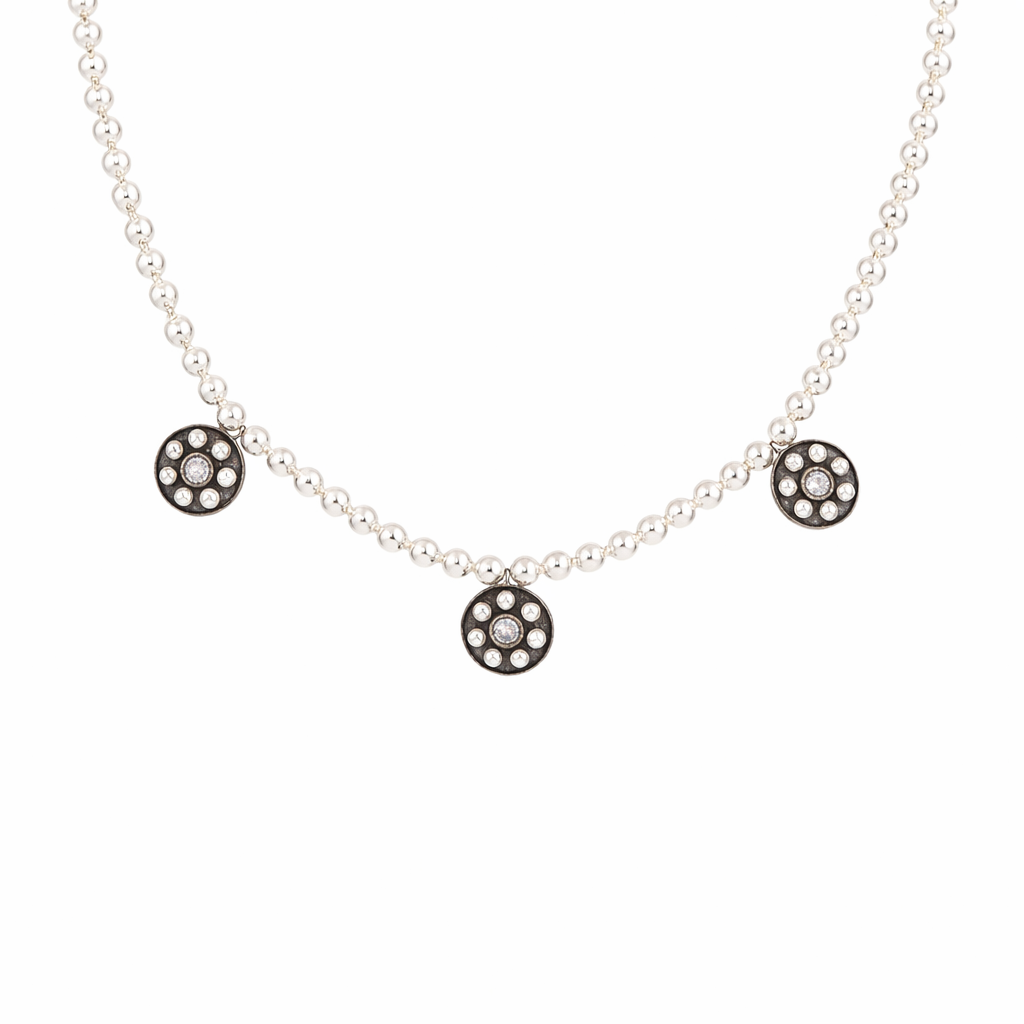 Pearl Necklace with Kundan Motif