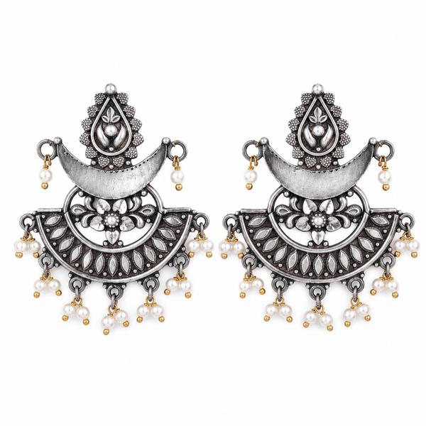 Chandbali ( Mahnoor) | 92.5 silver | Size : Small