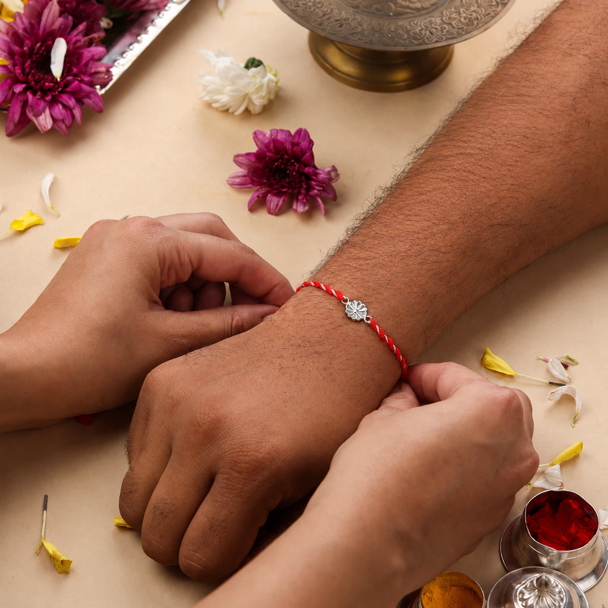 Bloom Silver Rakhi