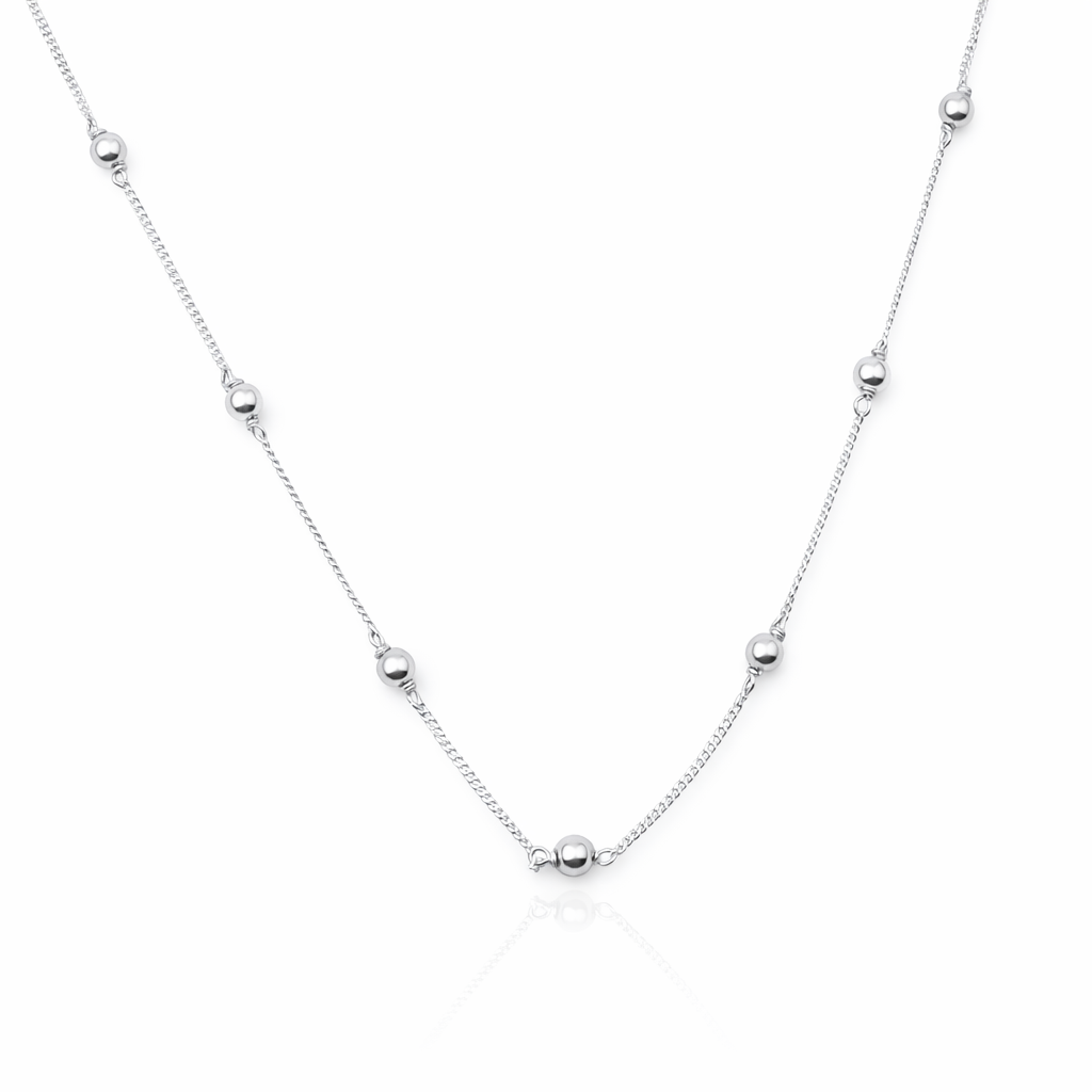 92.5 Sterling Silver Bead Chain