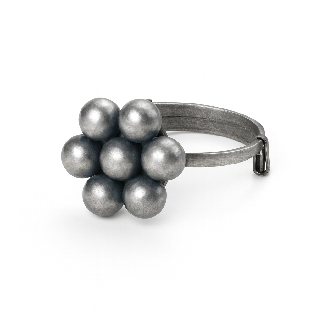 Silver Kudi Motif Ring (Medium)