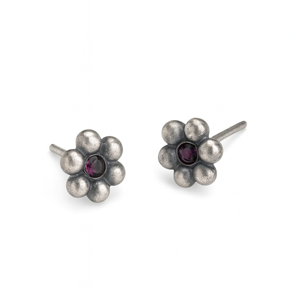 Kudi with pink stone earrings - Medium