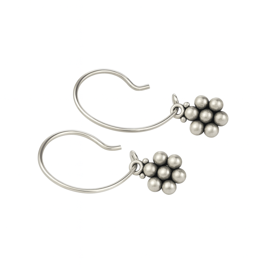 Handmade Silver Kudi Hoop: Small