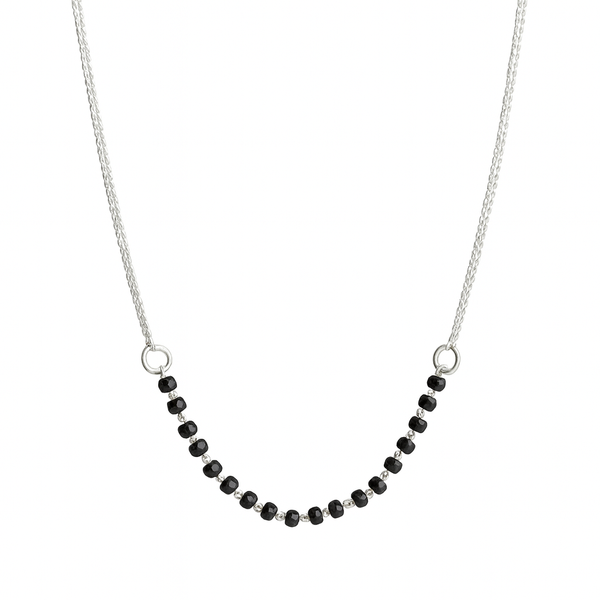 Classic Silver Chain Mangalsutra in 92.5 sterling silver