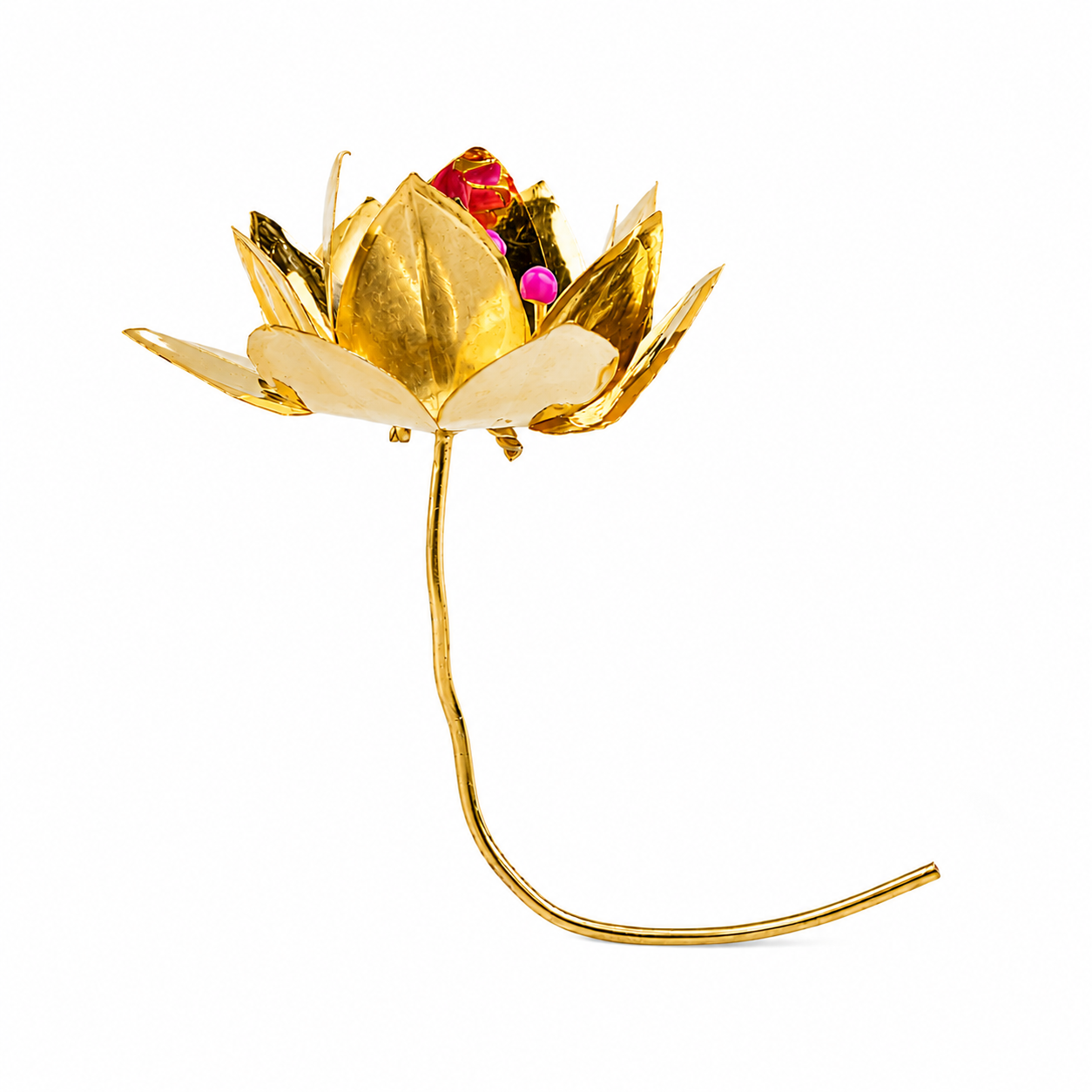 Kamal Lotus Flower – Small | 22K Gold-Plated