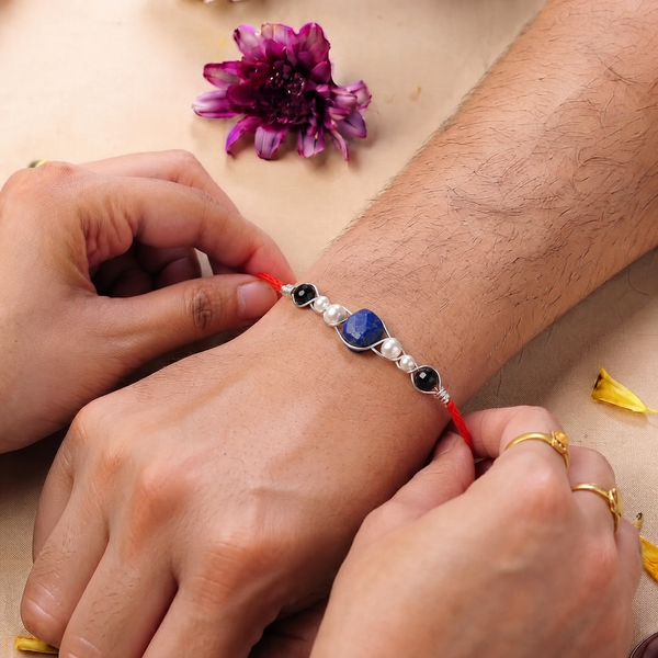 Evil Eye Wrapped Rakhi (Project Handmade)