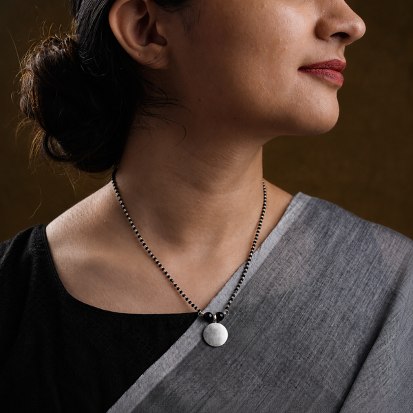 Silver Coin Mangalsutra