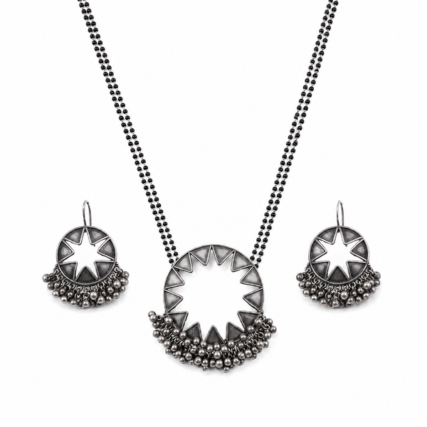 Signature Aadyaa Chakra Ghungroo Mangalsutra Set