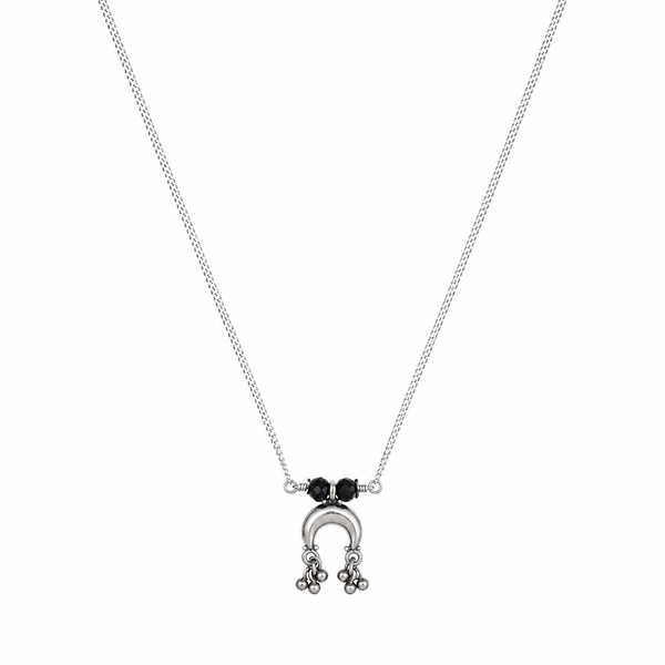 Silver Charm Mangalsutra : Chandrakor with Ghungroo