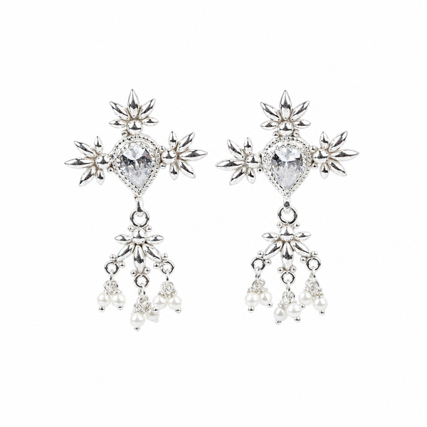Petal Tanmani Earrings | 92.5 Sterling Silver