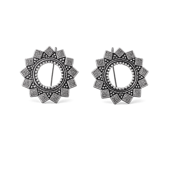 Round Texture Earrings