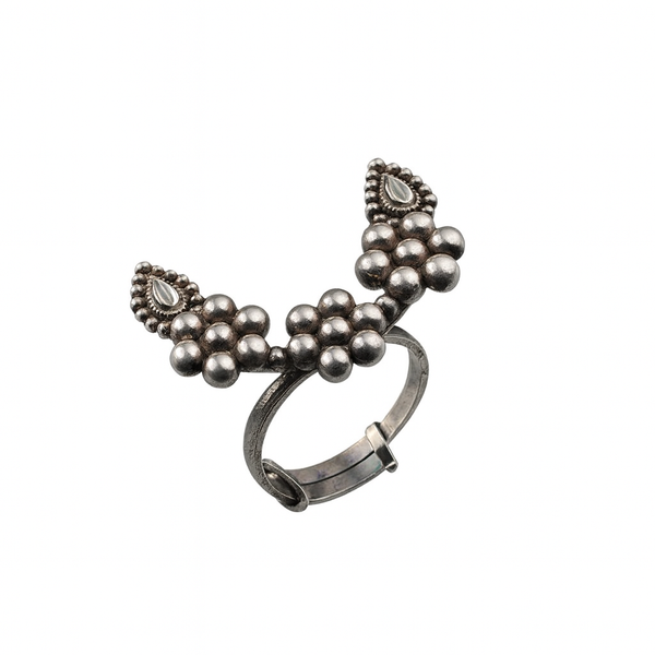Silver Itihaas Kudi Ring