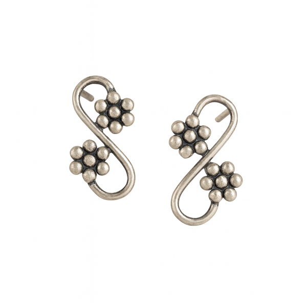 Silver Kudi Leher Earring