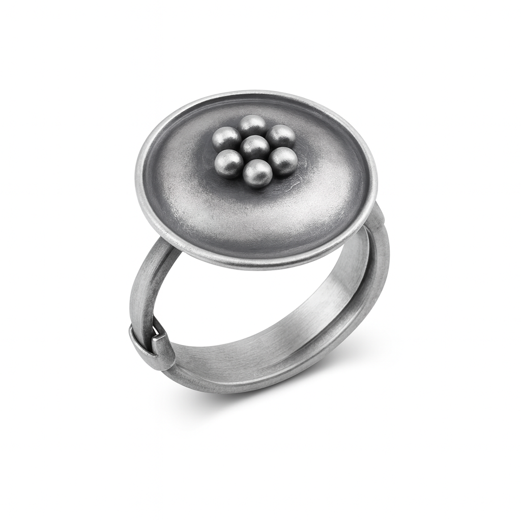 Kudi Circle Silver Ring