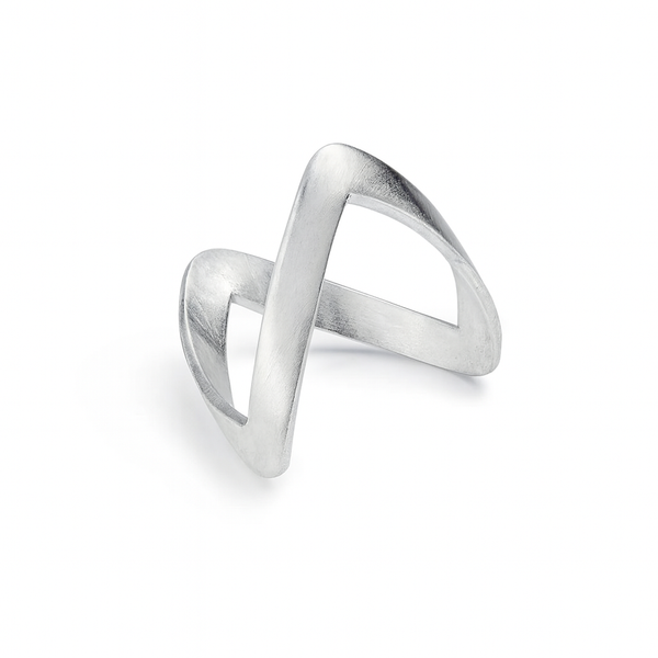 Classic Silver Ring : V