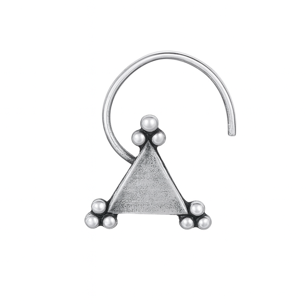 Trikon Nose pin (Pierced)