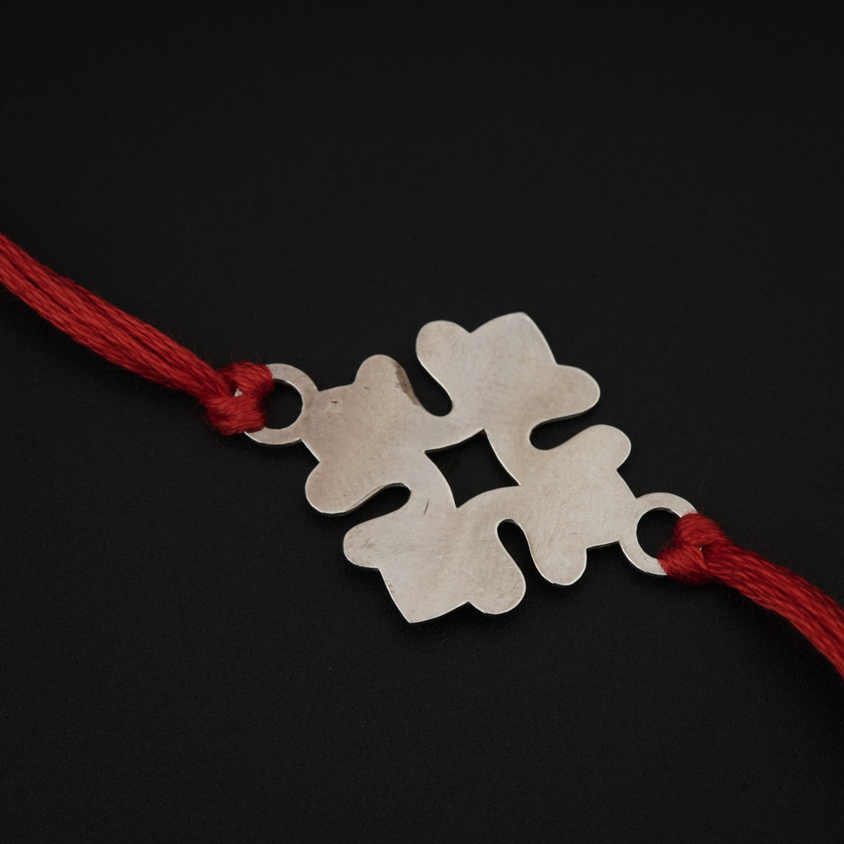 Silver Laser cut Rakhi