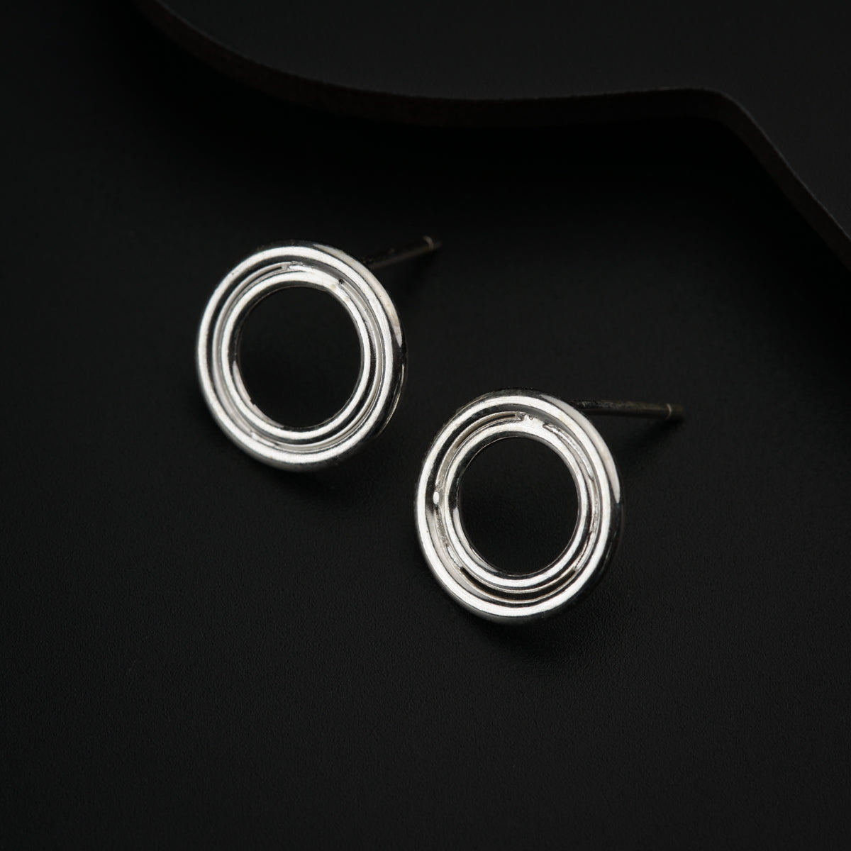 Silver Round Studs