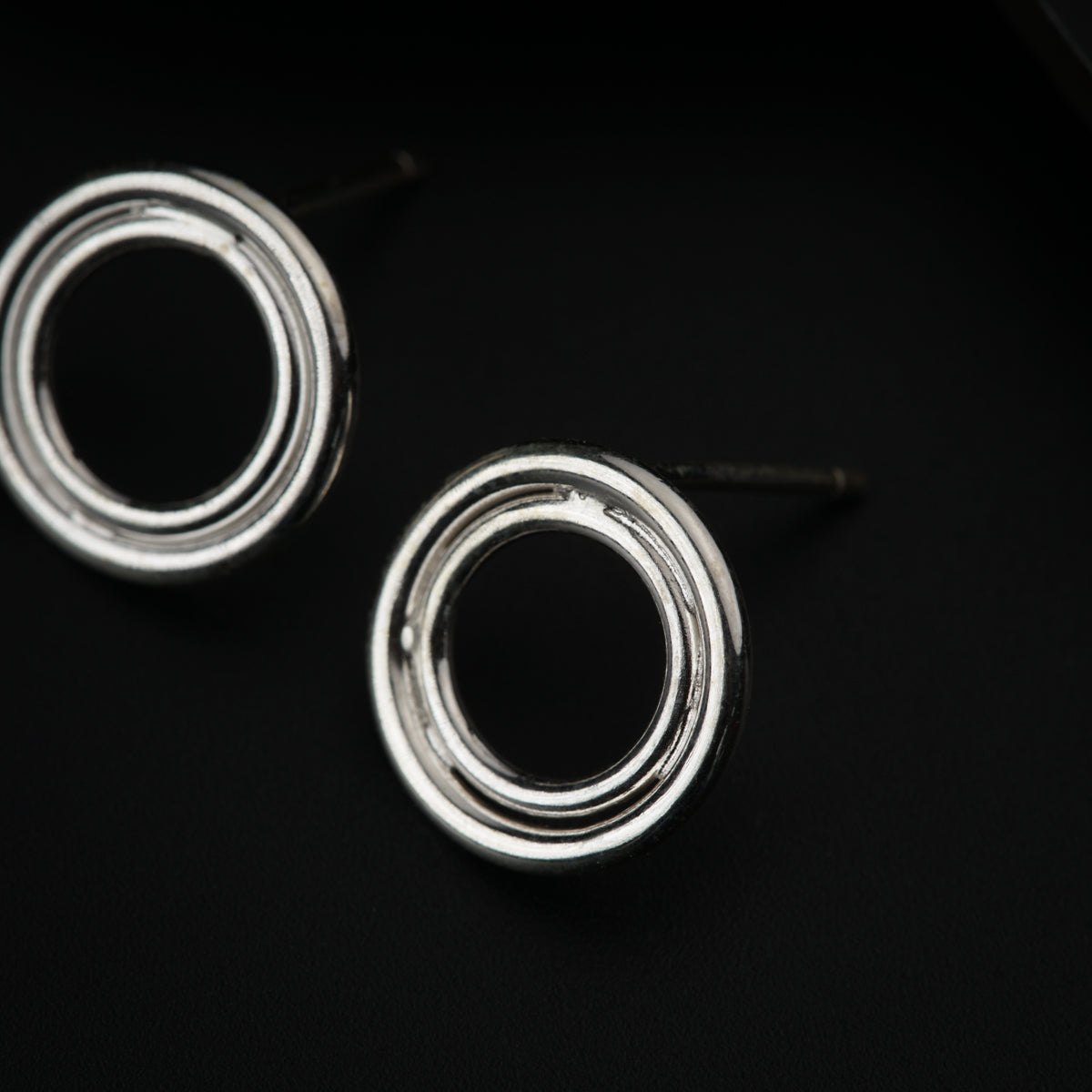 Silver Round Studs