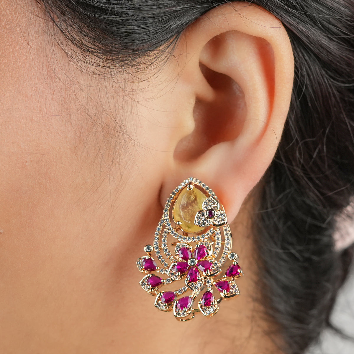 Brass Fashion Earrings