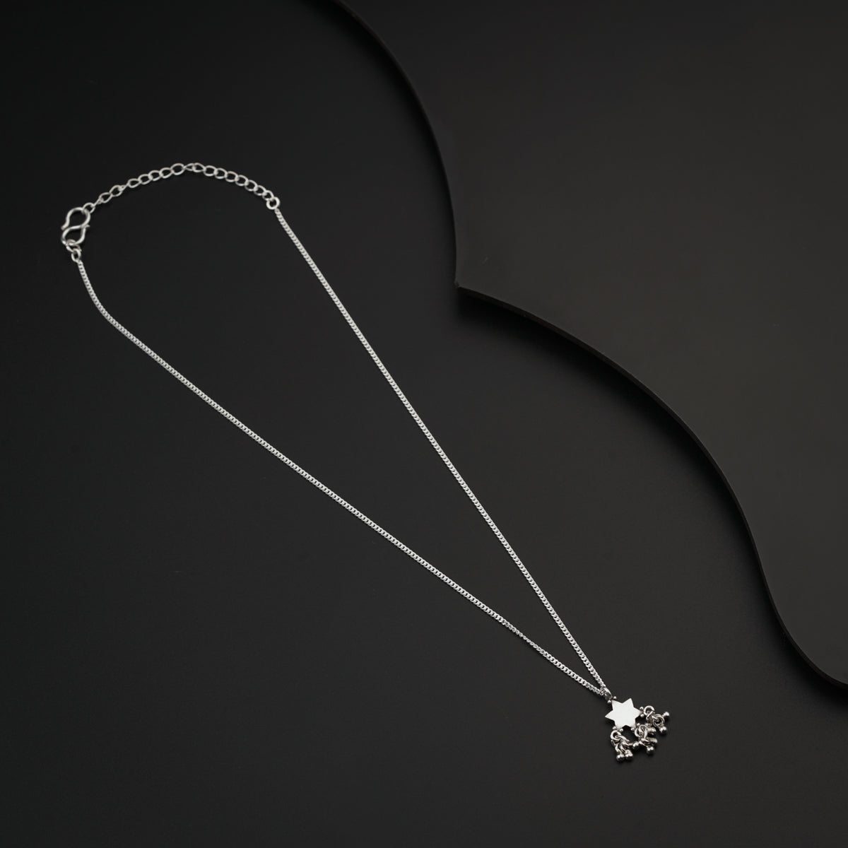 Silver Star Ghungroo Necklace