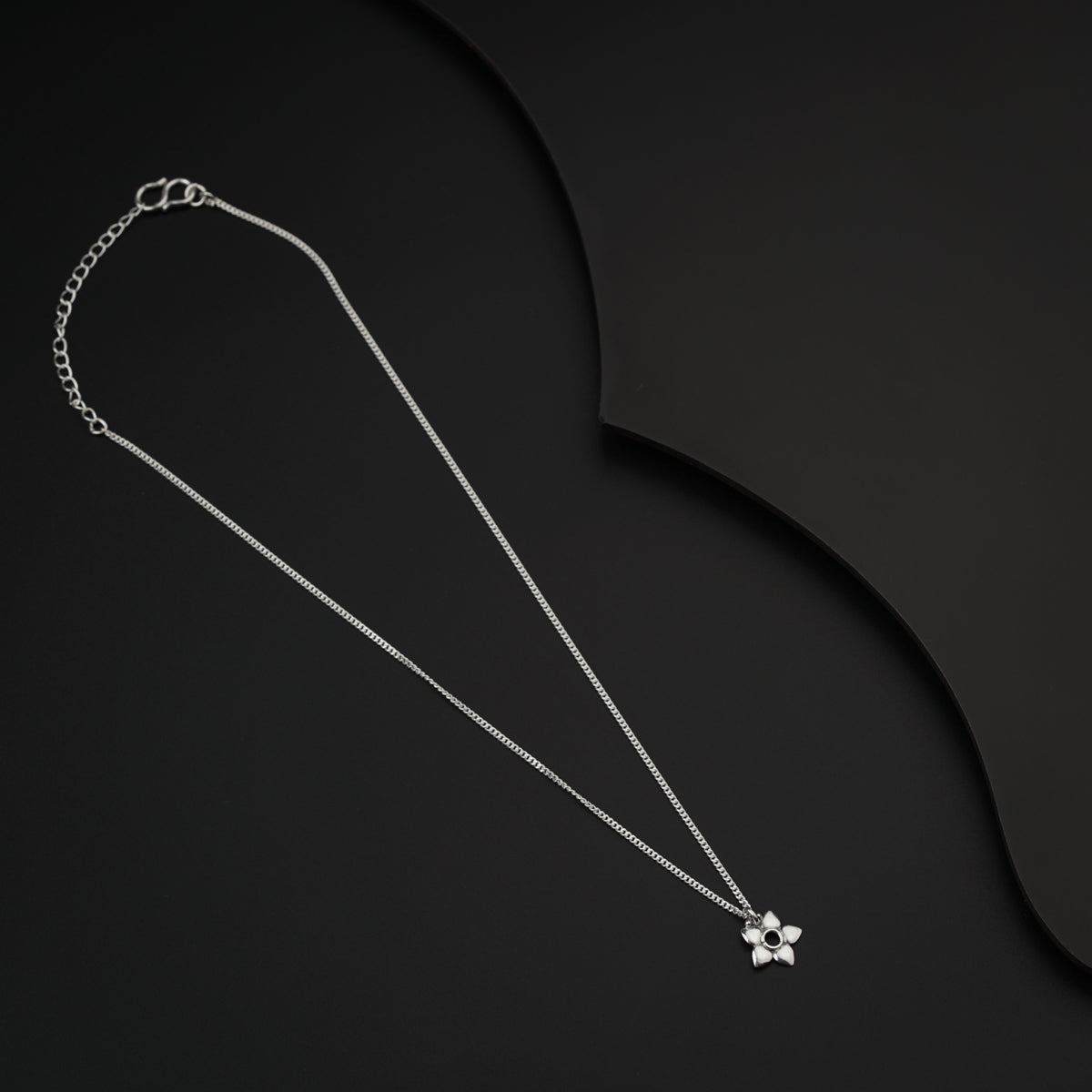 Silver Charm Chain Necklace