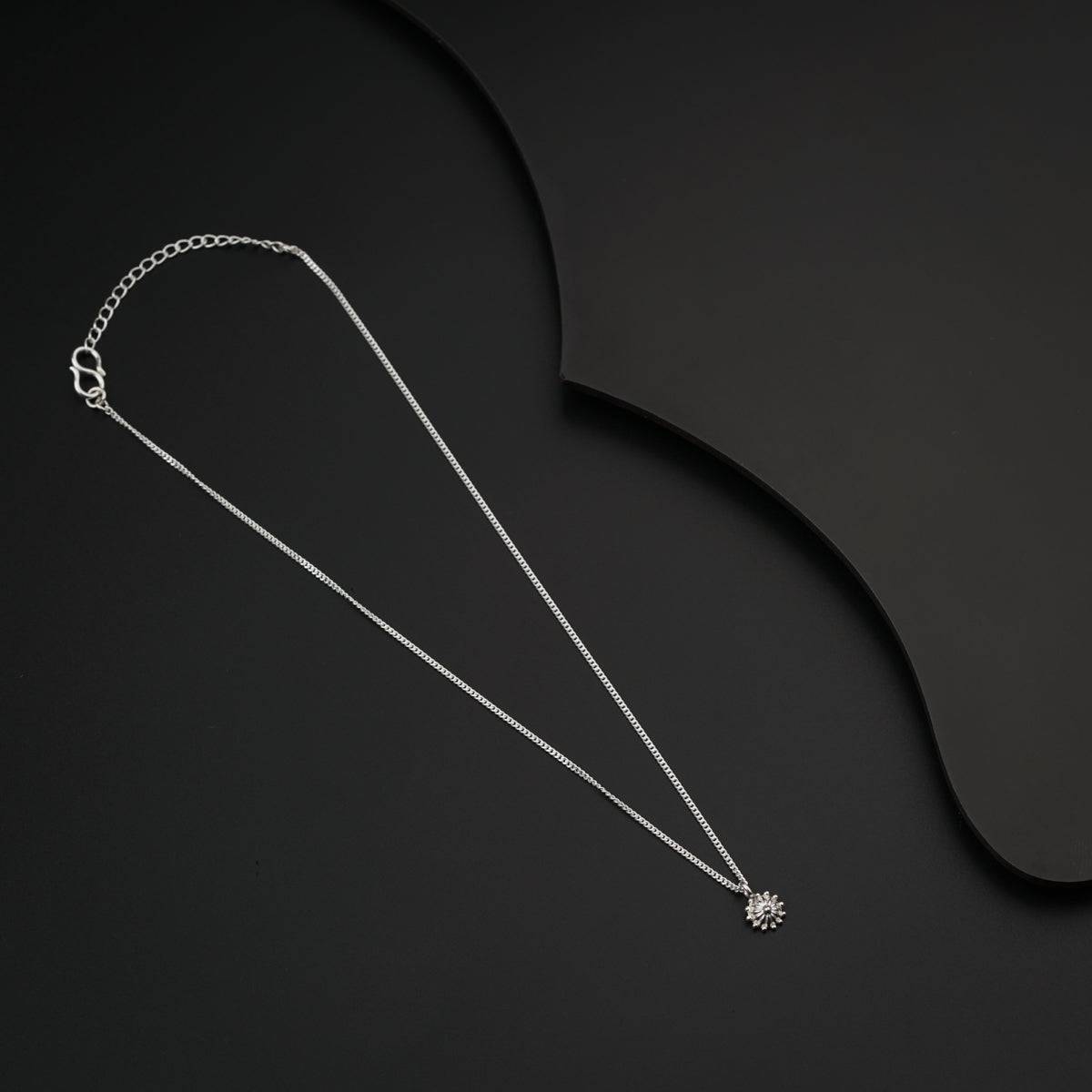 Silver Dome Chain Necklace