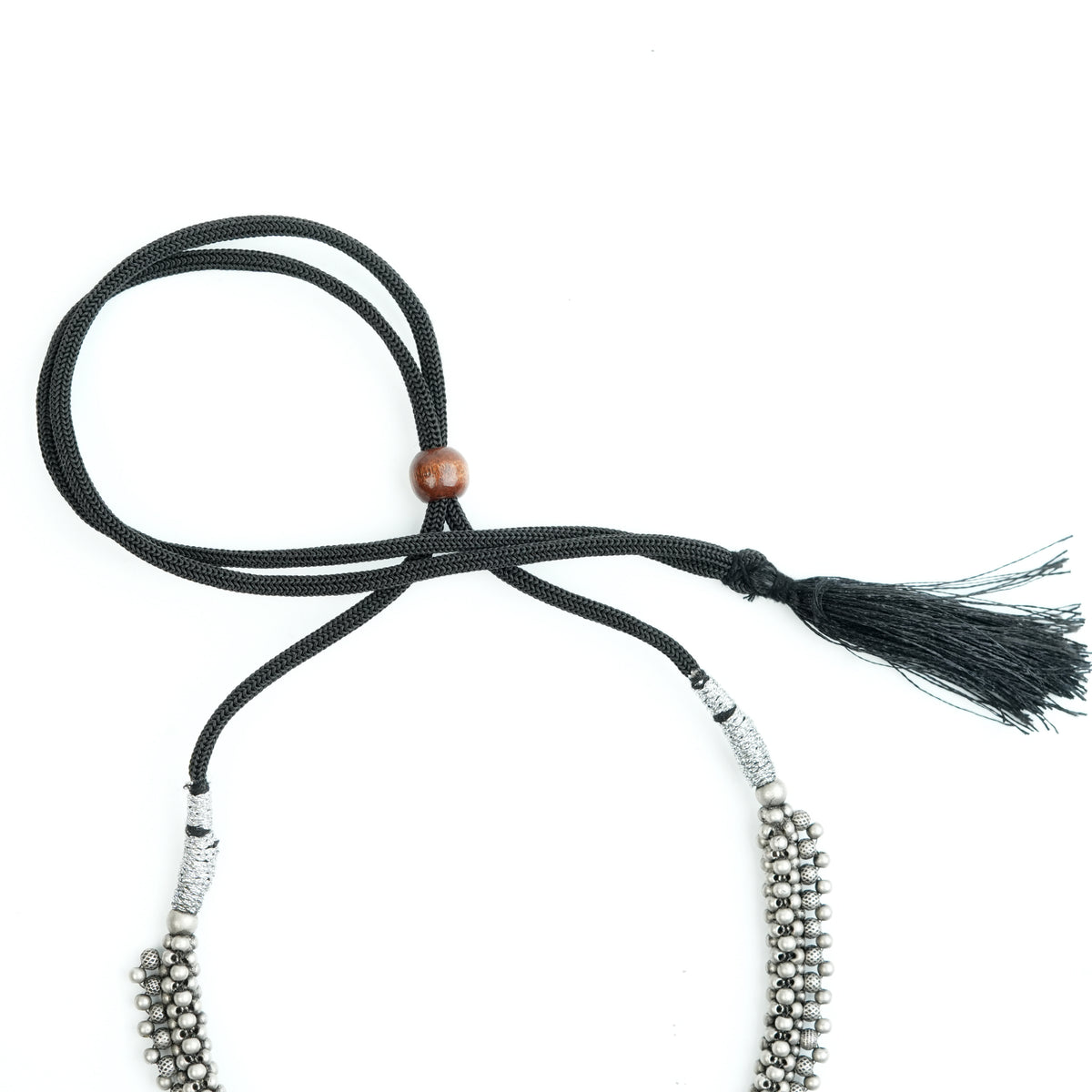 Oxidised Silver Thushi
