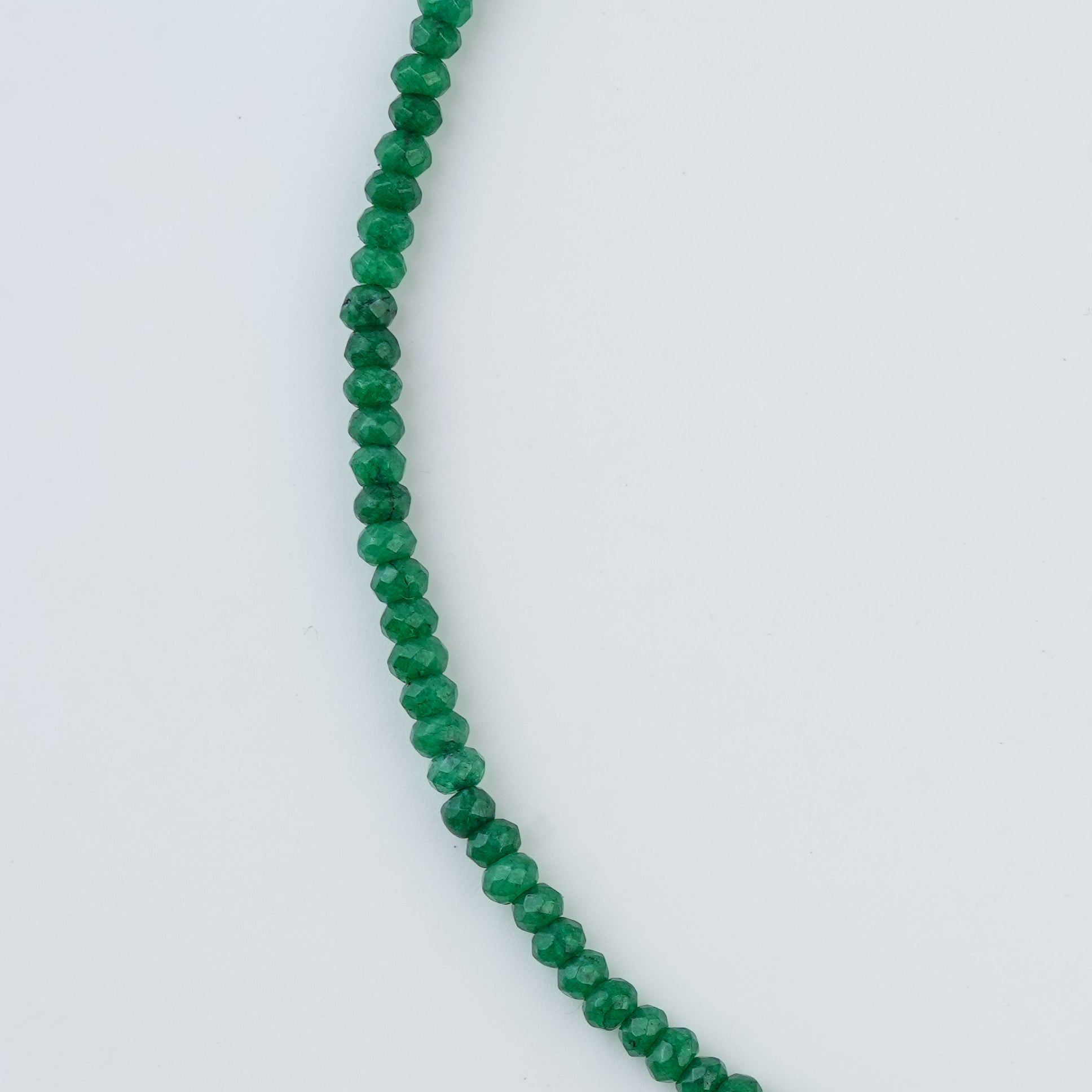 Green Jade Silver Anklet (Project Handmade)