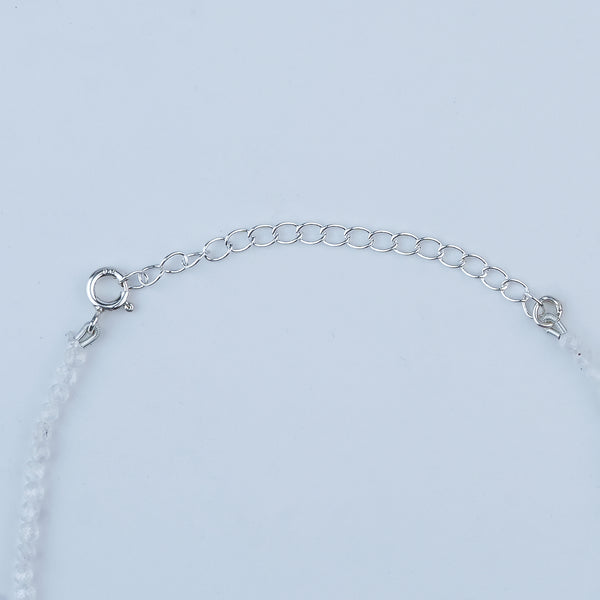 Moonstone Silver Anklet (Project Handmade)