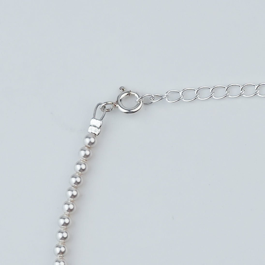 Silver Anklet with 3mm Swarovski Pearl