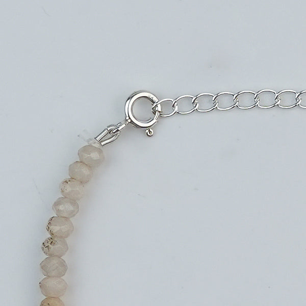 White Jade Silver Anklet (Project Handmade)
