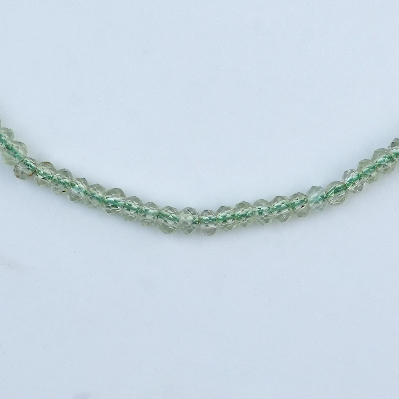 Peridot Silver Anklet (Project Handmade)
