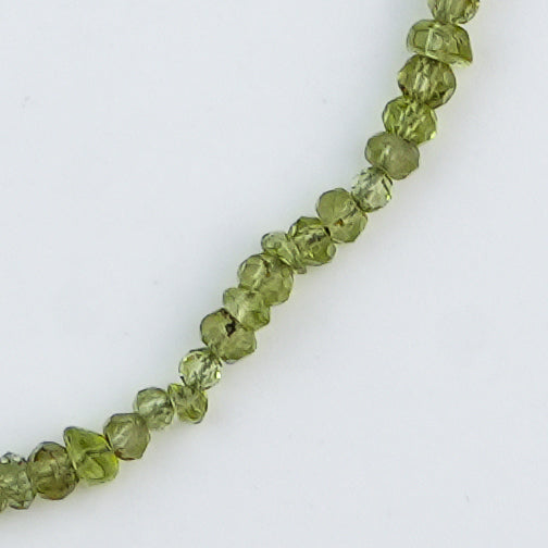 Peridot Silver Anklet (Project Handmade)