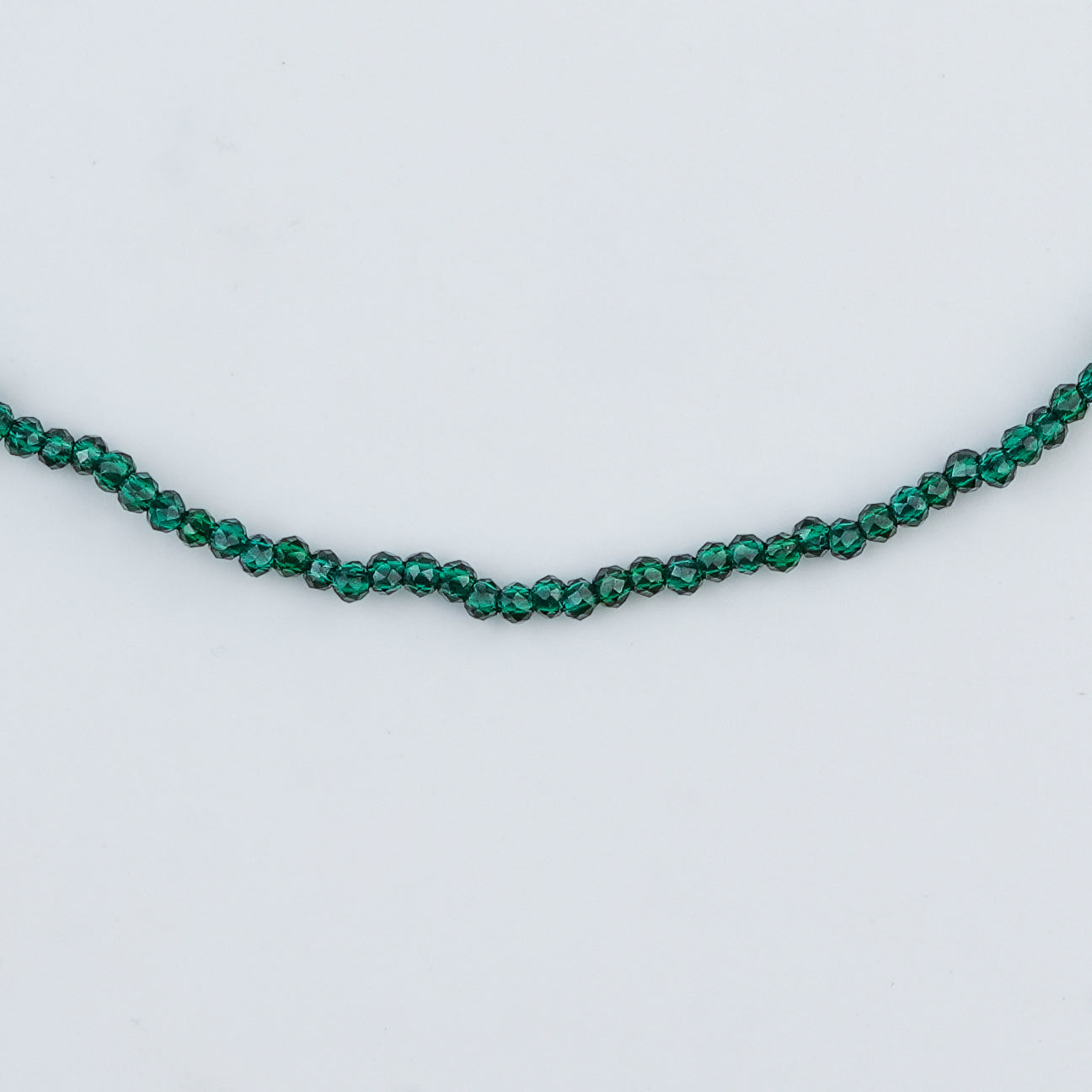 Green Onyx Silver Anklet (Project Handmade)