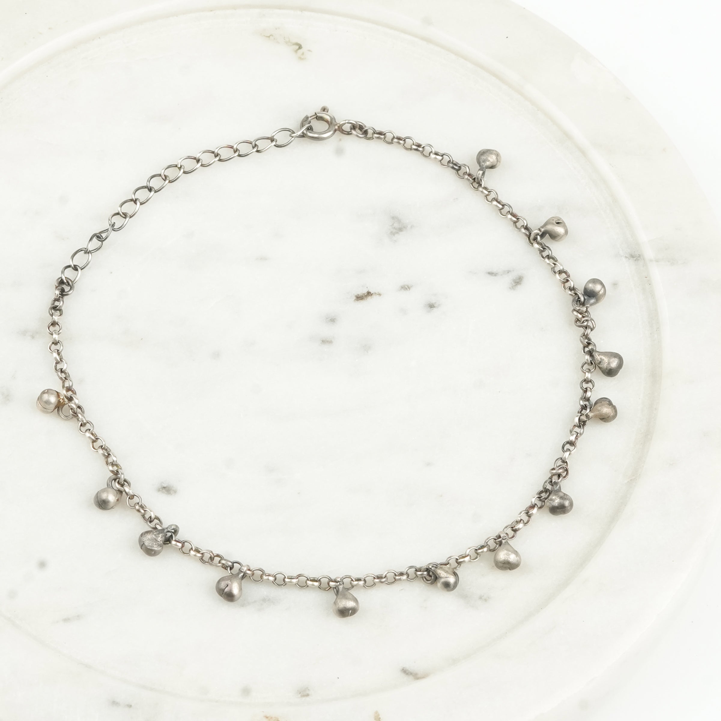 Oxidized Silver Ghungroo Anklet (Project Handmade)