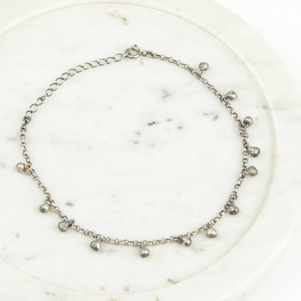Oxidized Silver Ghungroo Anklet (Project Handmade)