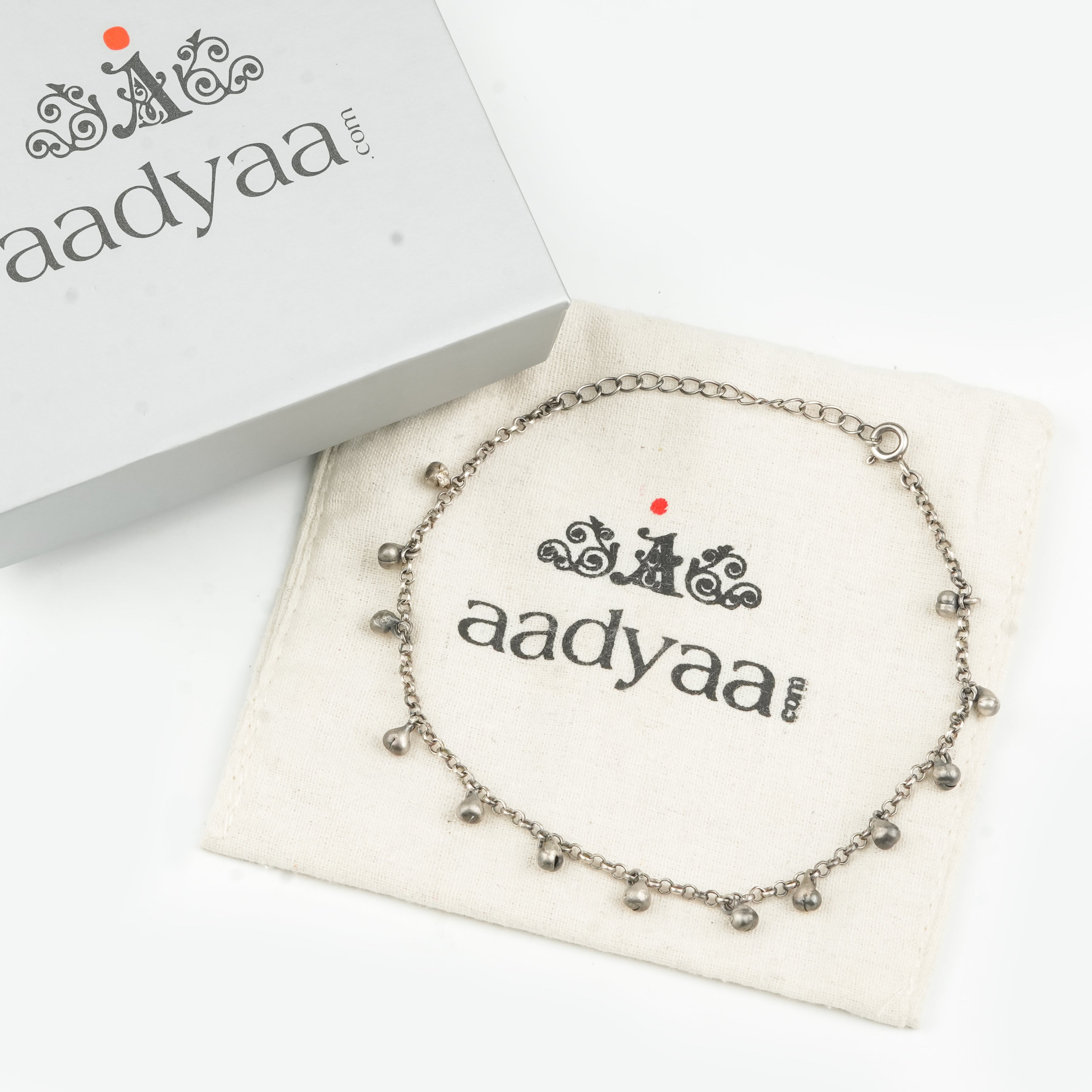 Oxidized Silver Ghungroo Anklet (Project Handmade)