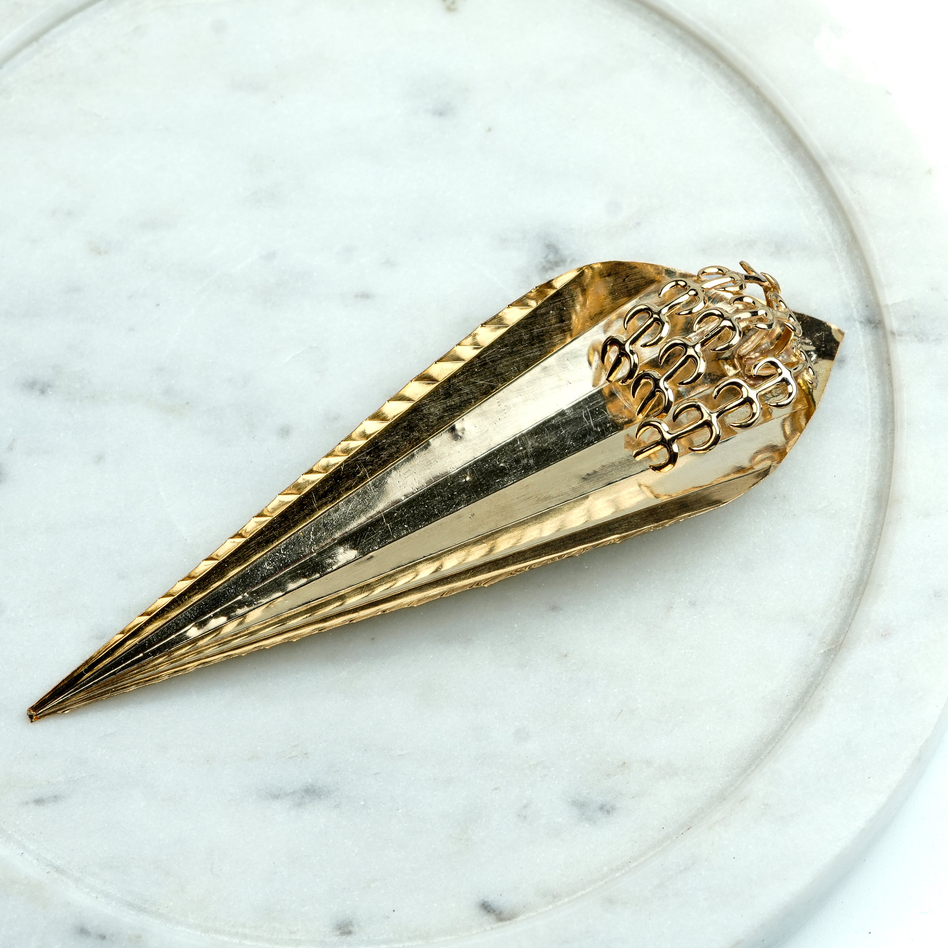 Set of 3 Leaves – Kevda, Tulsi Manjiri & Bel Leaf | 22K Gold-Plated
