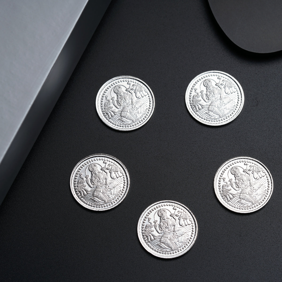 Set of 5 - Aadyaa Silver Coin - 5gm