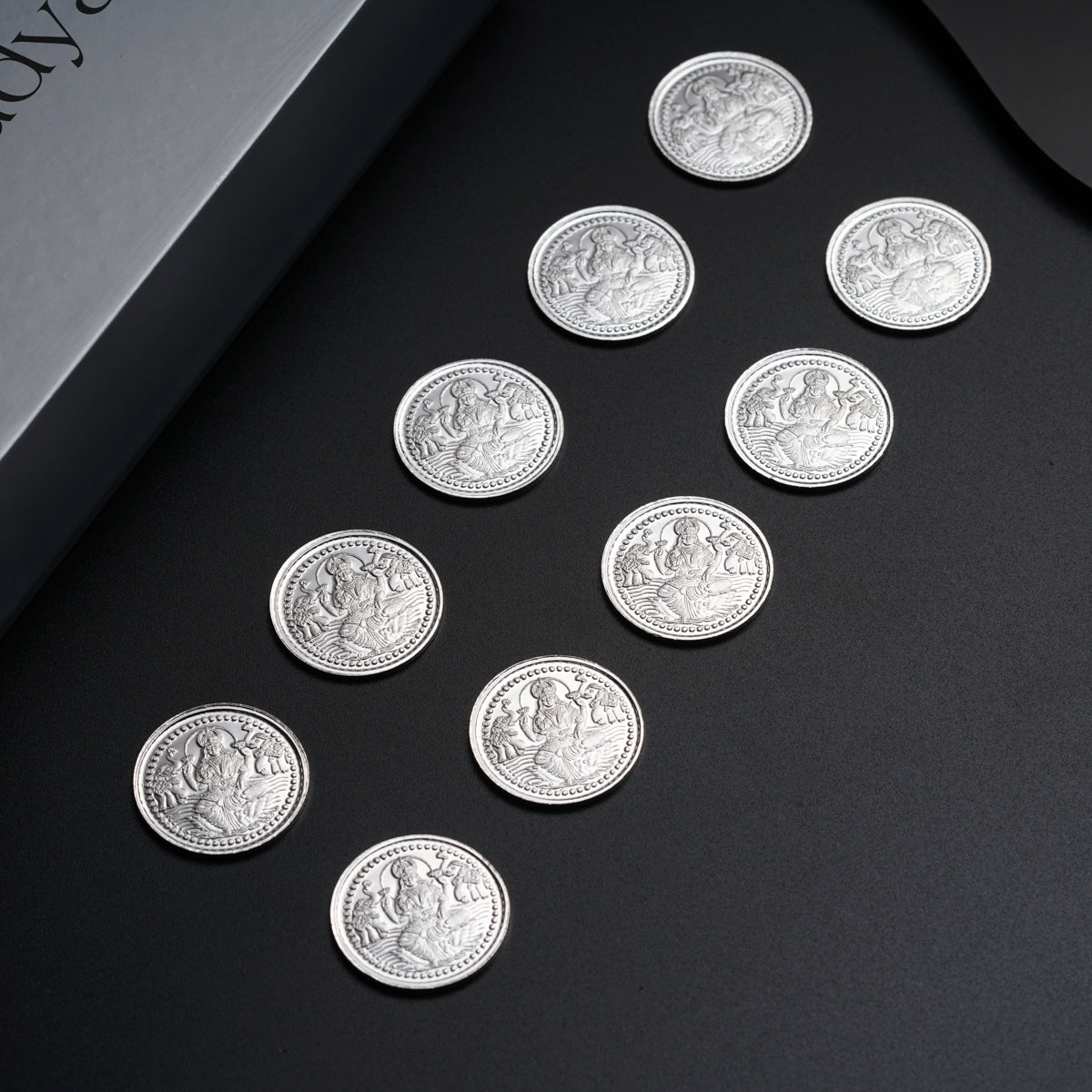 Set of 10 - Aadyaa Silver Coin - 5gm