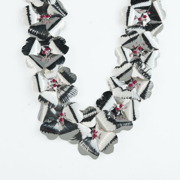 Silver Jaswandi (Hibiscus) Haar – Big