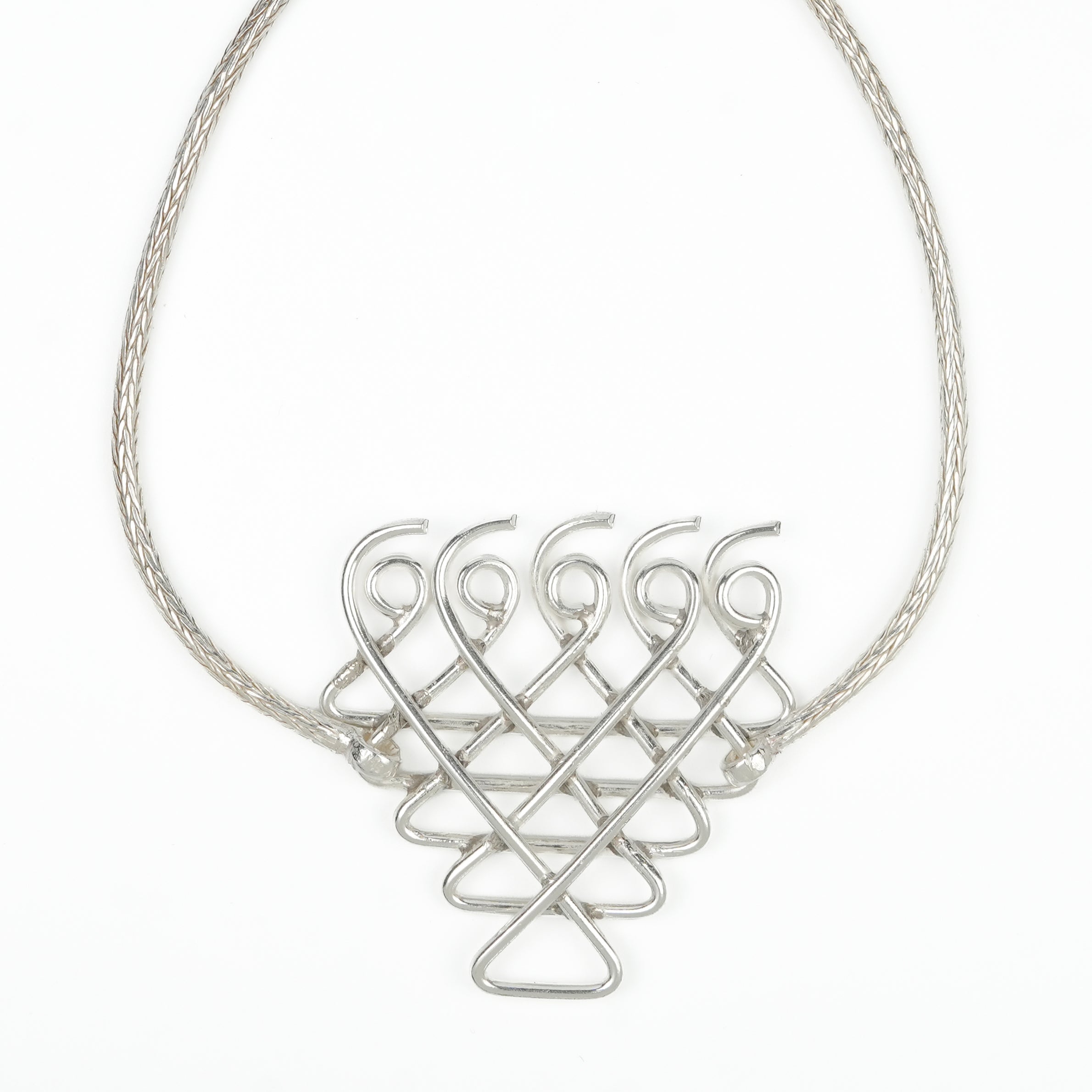 Silver Saraswati Bracelet with Goff