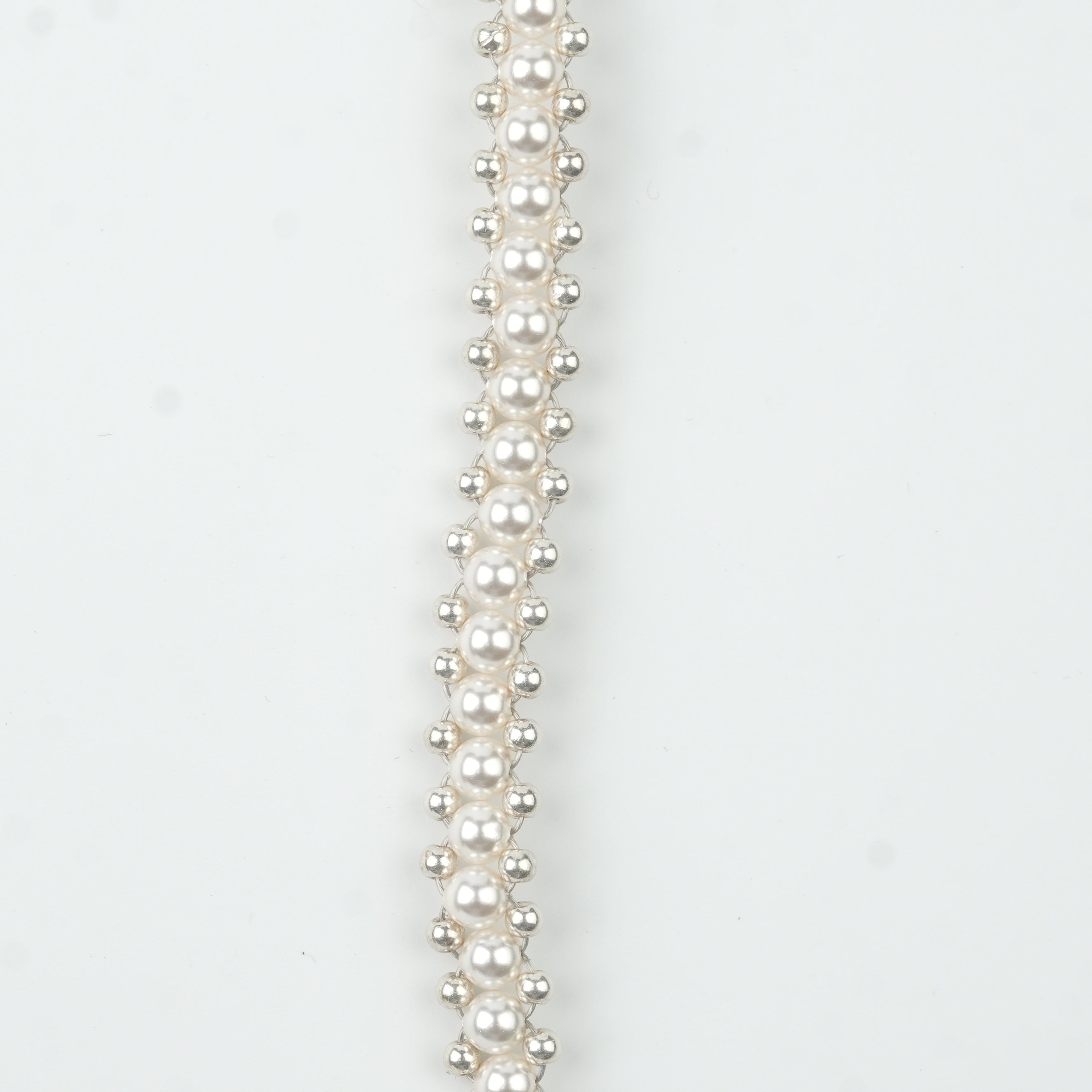 Pearl and Silver Bead Wrapped Bracelet (Project Handmade)