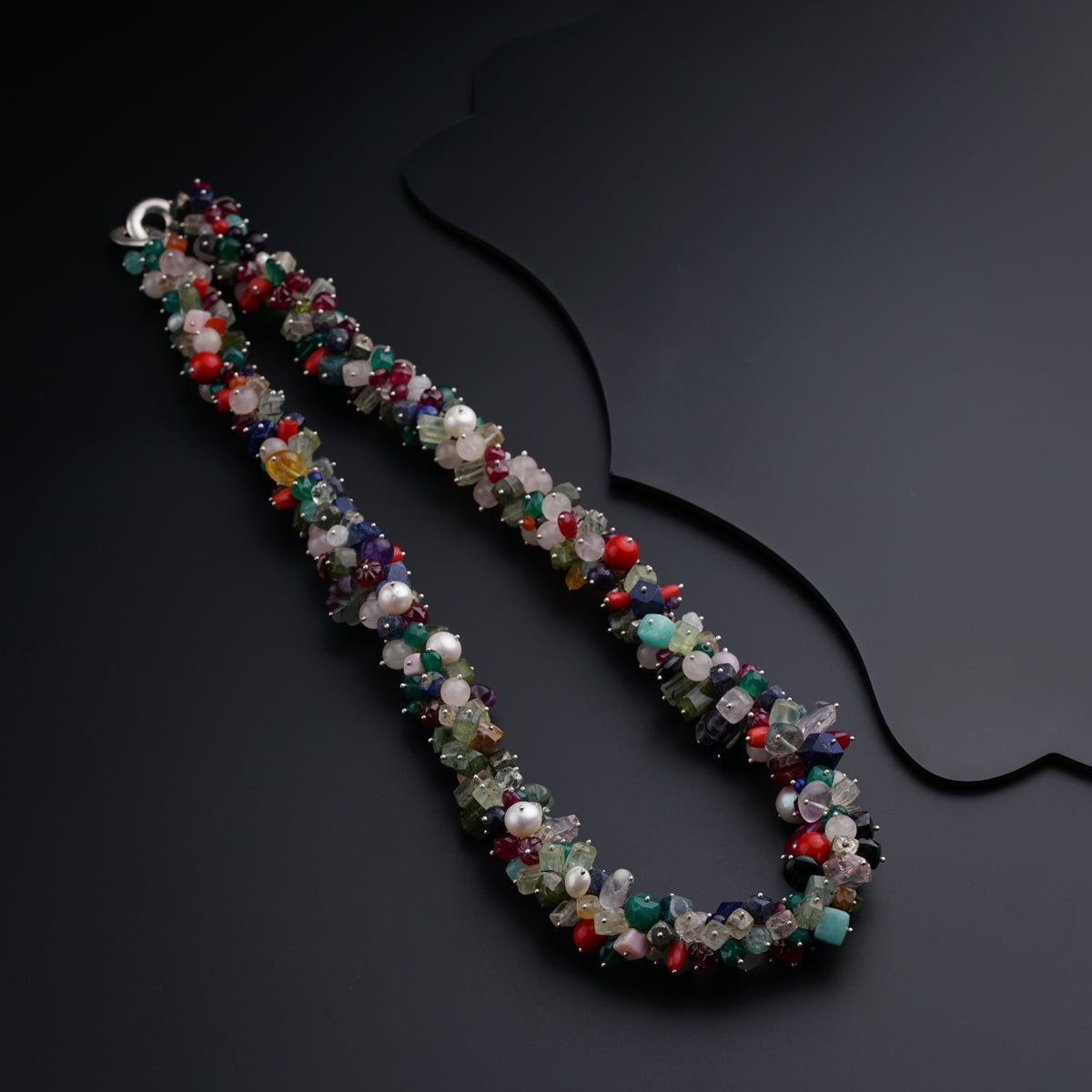 Multi Gemstone Necklace, Multi Colored Necklace– Jewelry By Tali