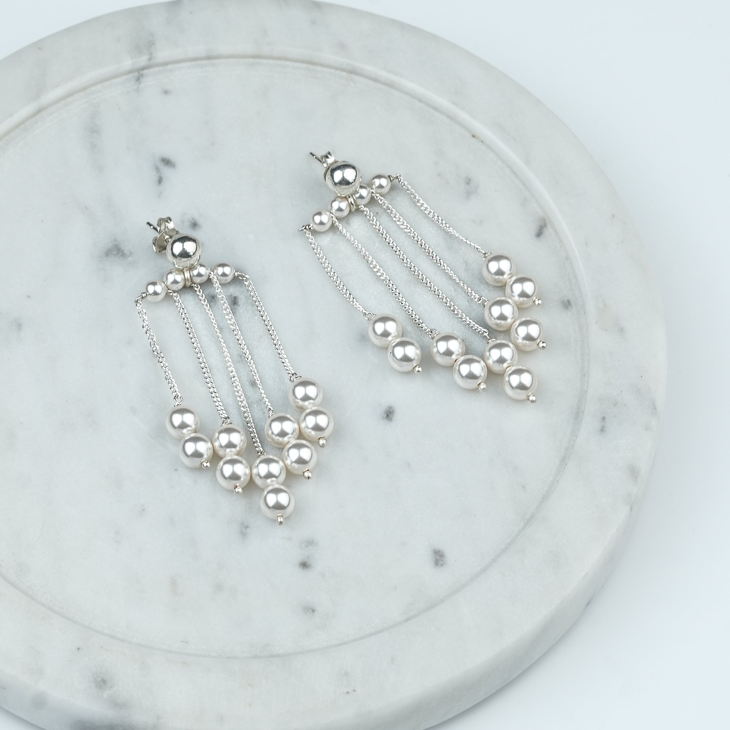 Pearl Long Earring (Project Handmade)
