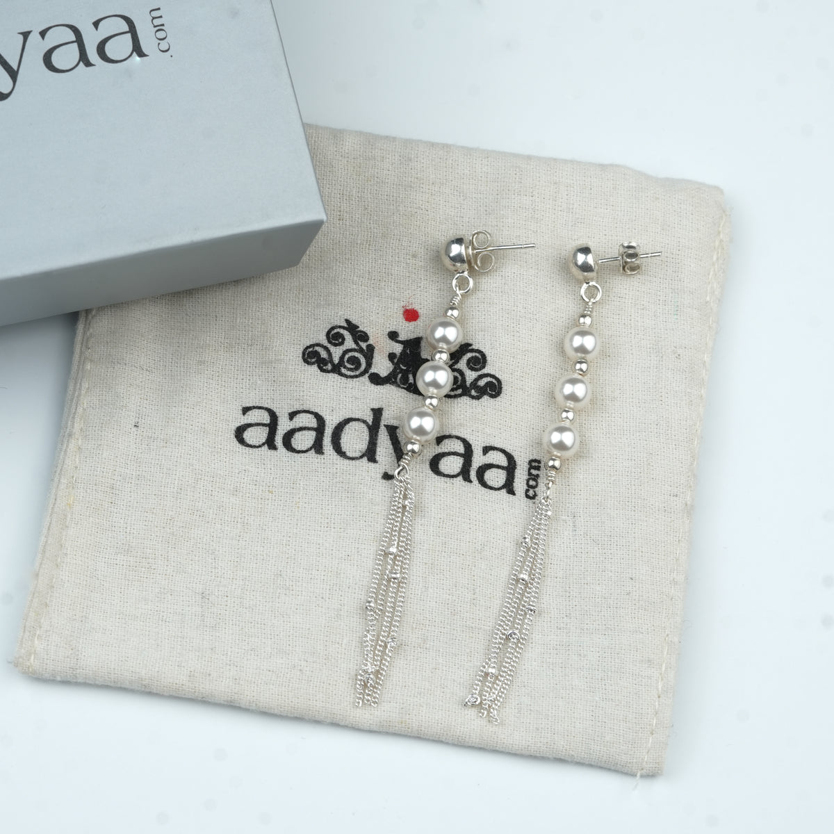 Pearl and Chain Earring (Project Handmade)