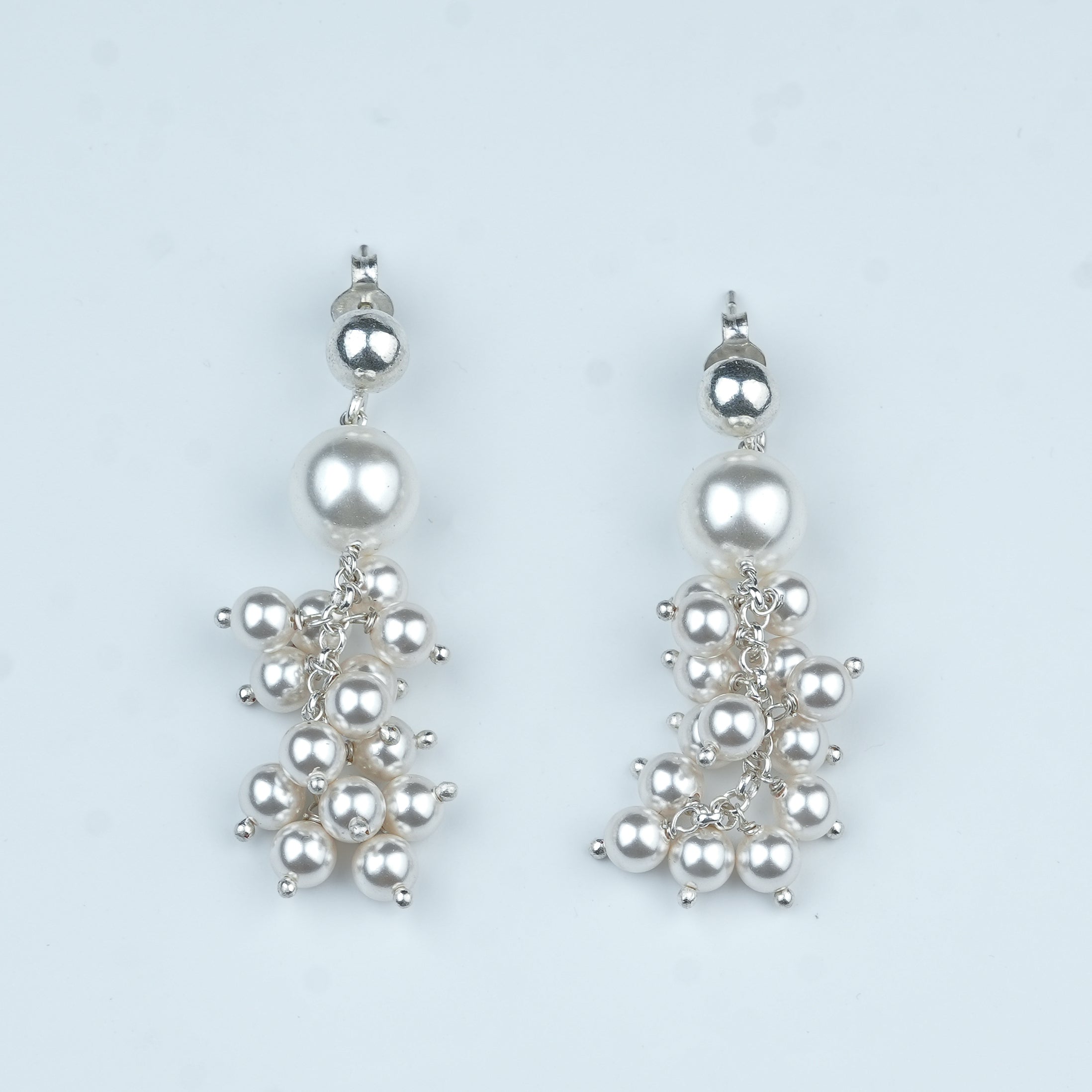 Assorted Pearl Bunch Earring (Project Handmade)