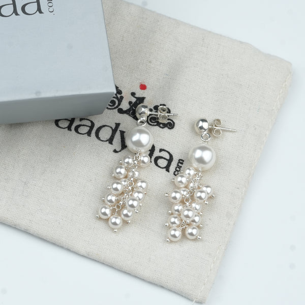 Assorted Pearl Bunch Earring (Project Handmade)