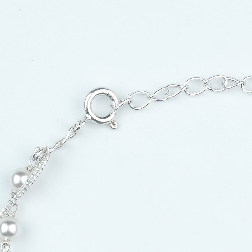 Dainty Pearl and Chain Bracelet (Project Handmade)